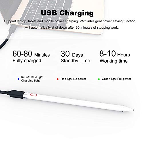 Rechargeable Pencil Active Stylus Pen Compatible For IOS & Android Touch  Screens