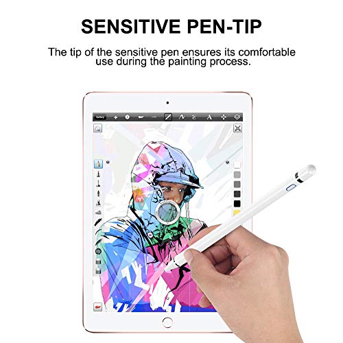 Active Stylus Pens for Touch Screens Rechargeable Tablet Pen POM Tip  Magnetic iPad Pencil Universal Stylus Pen for