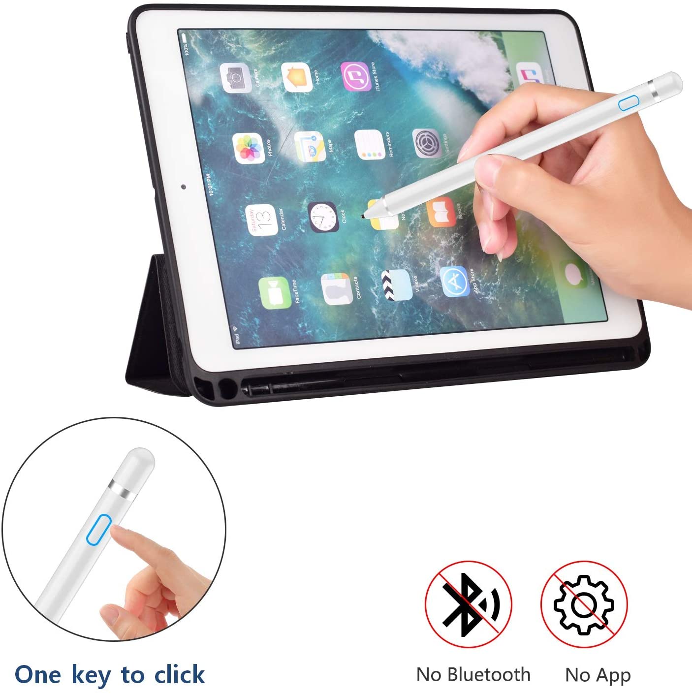 CiSiRUN ID 715 Stylus Pen for tablet with Palm Rejection,Active Digita